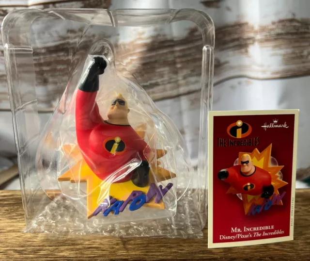 2004 Hallmark Disney/Pixar Mr. Incredible Superhero Christmas Tree Ornament NIB