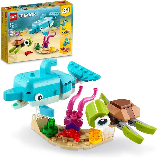 LEGO Creator 3 in 1 Dolphin and Turtle 31128 Building Toy LEGO Creator 3 in 1 Dolphin and Turtle 31128 Building Toy