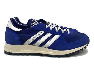 Adidas TRX Vintage Mens Size 9 Casual Shoe Blue White Athletic Trainer Sneaker