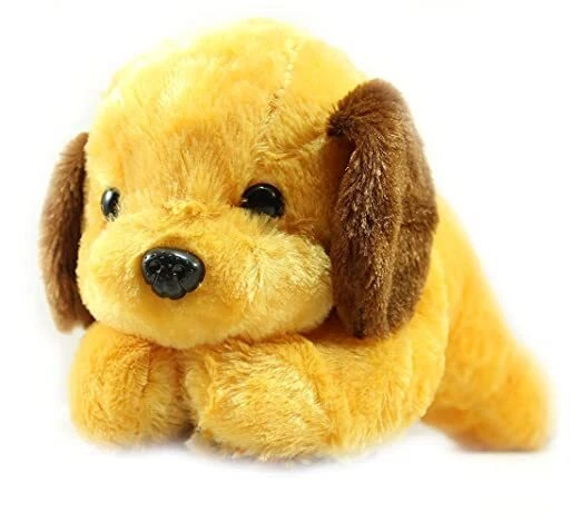 Babique en Peluche Mignon Marron Chien Doux Jouet pour Enfants Cadeau Objet 26cm