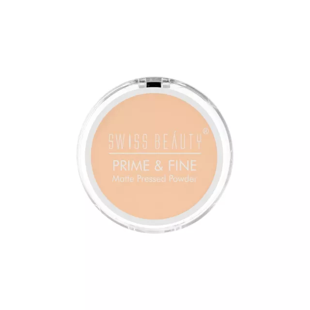 Swiss Beauty Prime & Fine Matte Pressed Powder - Multishades - 8gm