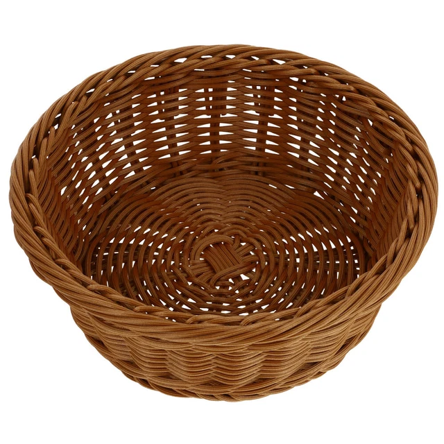 WEKADRIN 2x Obstkorb Mit Fliegenschutz - Geflochtene Bambuskörbe Für Küche