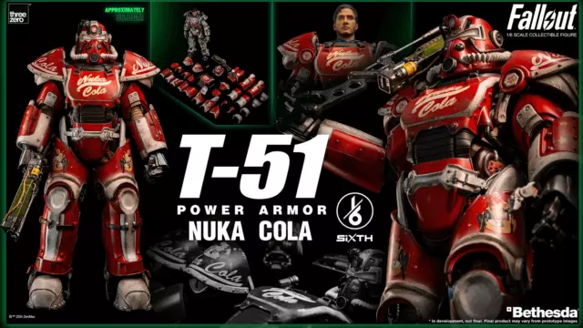 (Pre-Order) Threezero Fallout 1/6 T-51 Nuka Cola Power Armor Action Figure 2