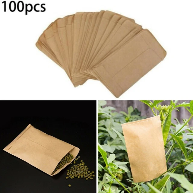 Sacs en papier marron Kraft pour fête d'anniversaire faveurs pack de 100 mini e