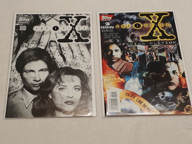 Lot of 2 Topps Comics "The X-Files" Issues (Ashcan and Special Edition #2) VF/NM