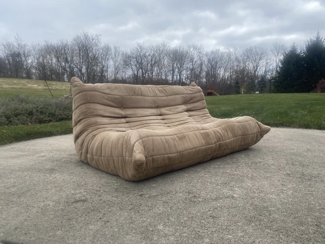 Ligne Roset Togo 3 seater Velvet Sofa Michel Ducaroy Designer Ligne Roset Togo 3 seater Velvet Sofa Michel Ducaroy Designer