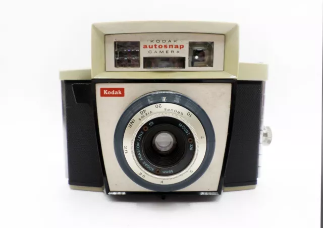 Kodak Autosnap 1962 Vintage Bakelite Film Camera W/ 50mm F/8 Anaston Lens