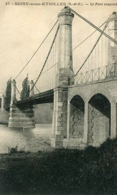 Carte SOISY SOUS ETIOLLES Le Pont Suspendu