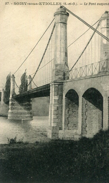 SOISY SOUS ETIOLLES Card Le Pont Suspendu