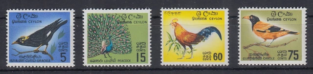 Sri Lanka Ceylon 1966 Vögel Mi.-Nr. 340-43A Satz 4 Werte kpl. **