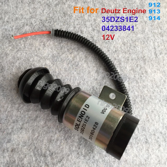 04233841 12V Solenoid Valve 35DZS1E2 12V Fit for Deutz Engine 912 913 914
