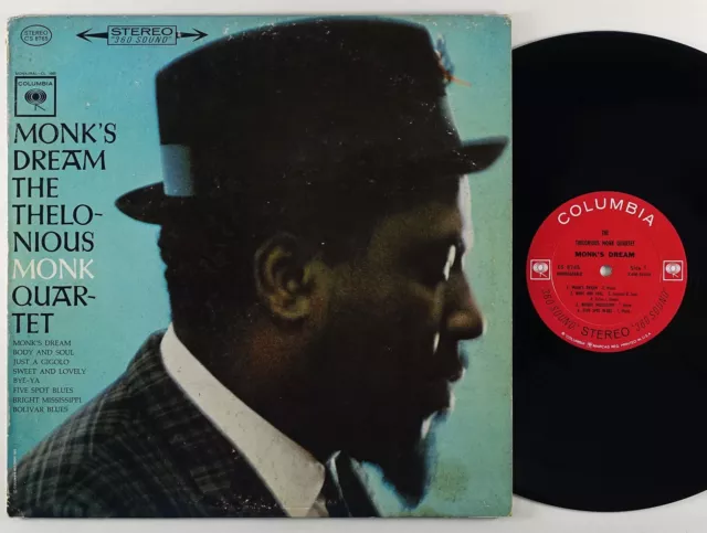 Thelonious Monk Quartet "Monk's Dream" LP Columbia 1965 Mono 2-Eye