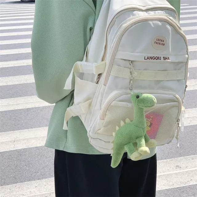 Green Small Dinosaur Plush Keychain Dinosaur Bag Pendant  Female Lady Girl