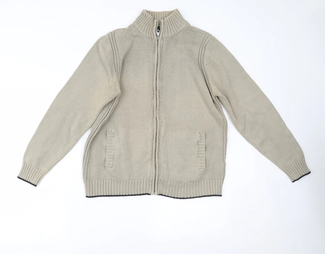 Marks and Spencer Mens Beige Jacket Size M Zip