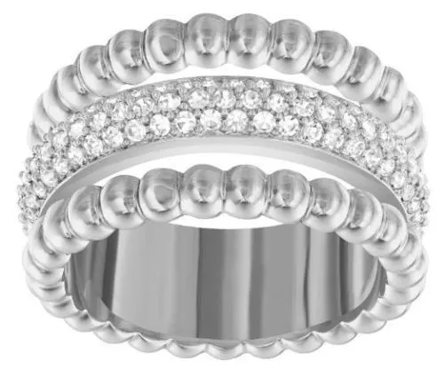Swarovski Crystal | Click Ring Cry/Rhs ✪New✪ 5139648 58 8 Retired Rare Rhodium