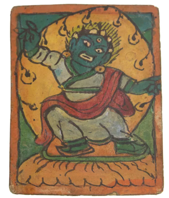 Tsakli Vajrapani-Pintura Iniciación Wandthangka Tibetana Mongolia Tíbet- 1475