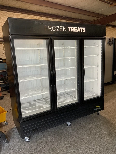 2018 True GDM-72F-HC-TSL01 3 door glass commercial Freezer Merchandiser frozen E