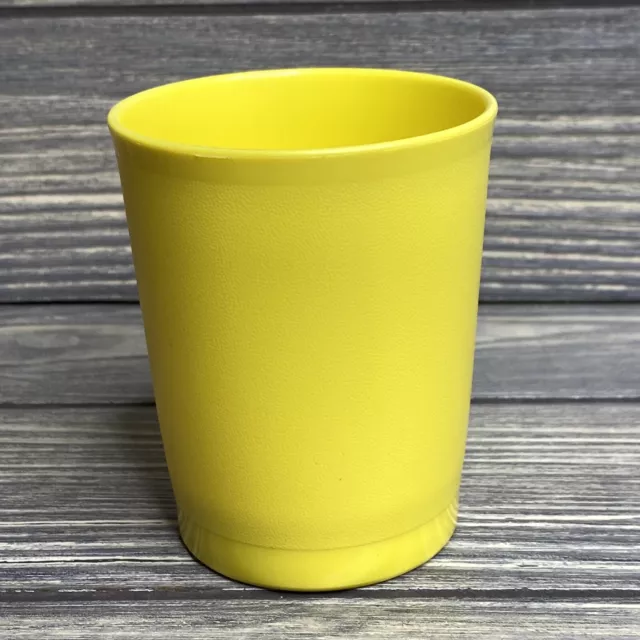 Vintage Tupperware Plastic Yellow Cup Tumbler 1251-44