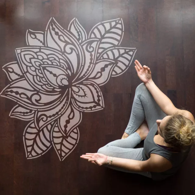 Buddha Mandala STENCIL Yoga Serenity Peace Lotus Girl Boho Art DIY Craft  Signs