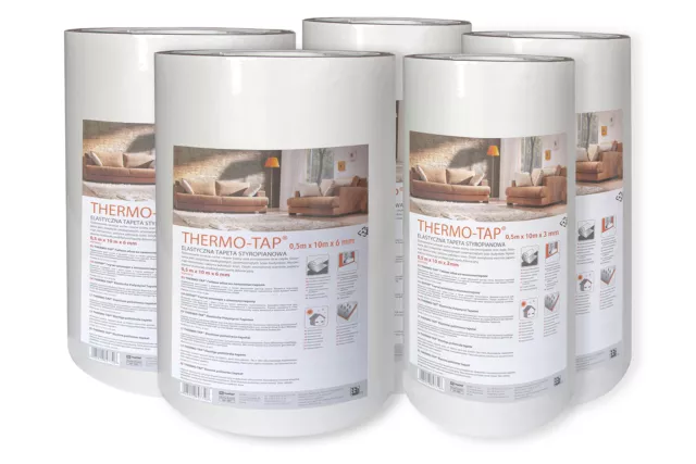 5 Qm Thermotapete Styroportapete Wandisolierung Chauffage Untertapete Thermo-Tap