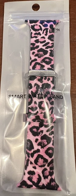 Smart Watch Band 42/44 Pink Animal Print