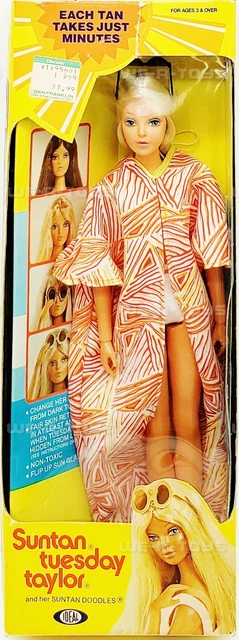 Suntan Tuesday Taylor and Her Suntan Doodles Doll Ideal 1977 NEW