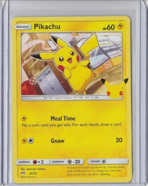 PIKACHU 25/25 POKEMON McDonalds 25th Anniversary MINT 2021 £1.97