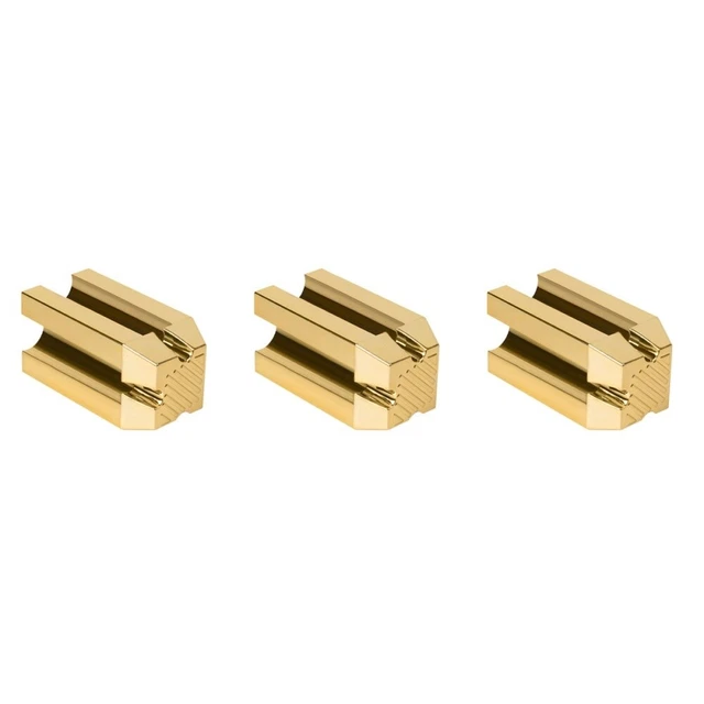 3 piezas Afilador de Lápiz de Cejas Plástico Delineador de Oro Cortador de Cosméticos de Belleza