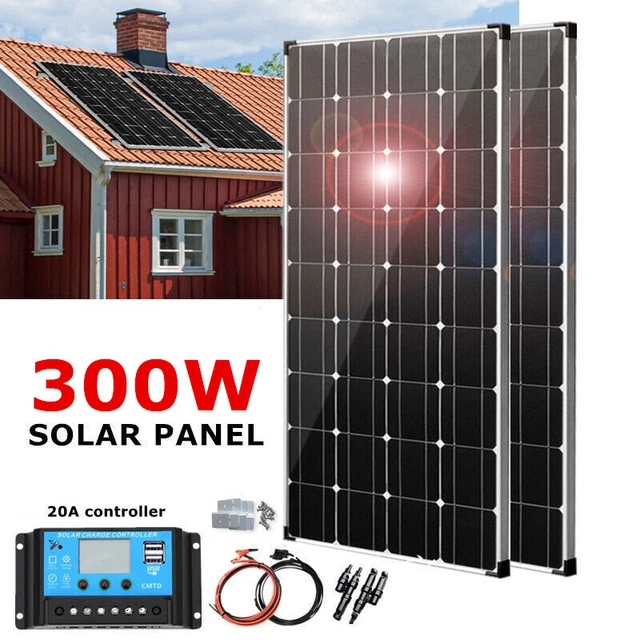 2x Protron 100W Mono Solarmodule – 200 Watt Solarpanel Für Wohnmobil, Boot & Garten (12V/24V)