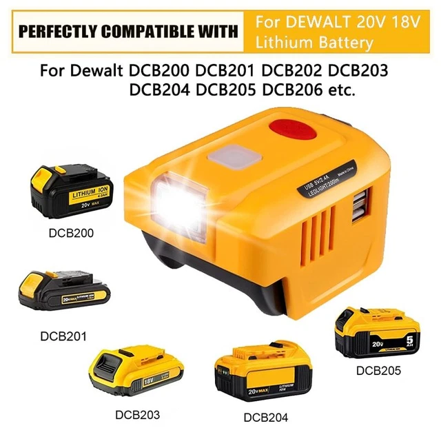 Onduleur Pour Batterie Makita 18V – 180W – Sortie 220V AC + USB + USB-C + LED – Convertisseur Portable – Pour Camping, Urgence