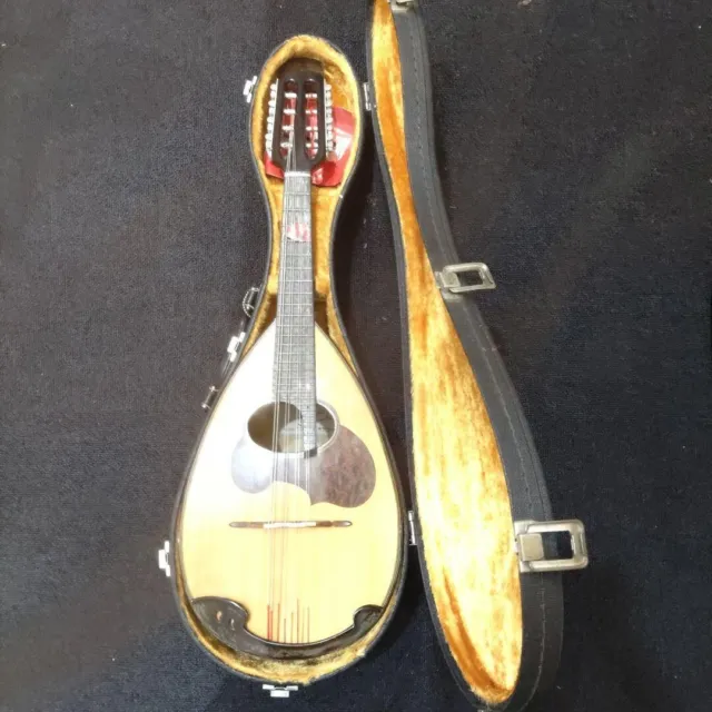 Suzuki Mandolin M-50 Brown Japanese Stringed instrument with Hard case/String