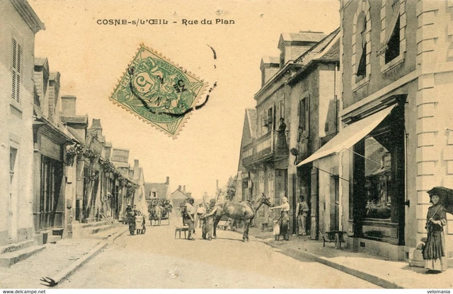 S10948 cpa 03 Cosne sur L'Oeil - Rue du Plan