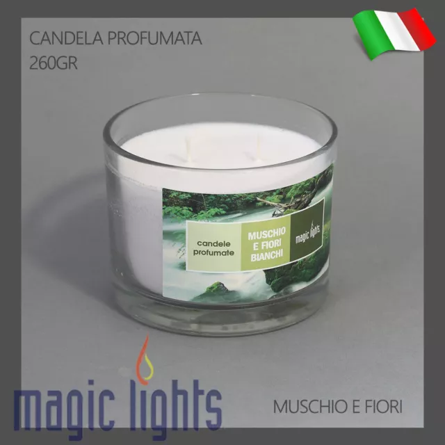 CANDELA PROFUMATA PER Ambiente Casa Magic Lights Oceano E Cotone 260Gr 40  Ore EUR 4,99 - PicClick IT