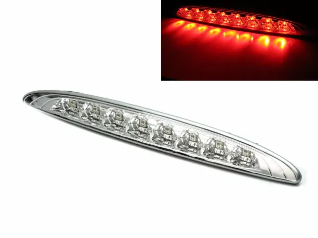 MINI R53 MK1 2002-2006 Hatchback 3D LED Tail Third Brake Light Chrome for MINI