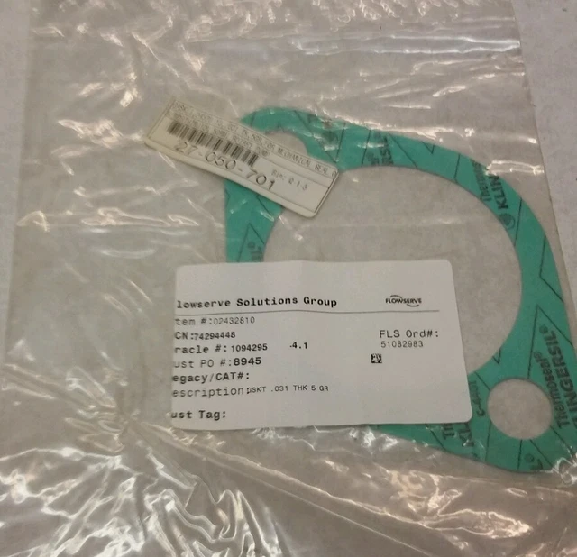 NEW Worthington 5GRMI Rotary Pump Gasket 24328-10
