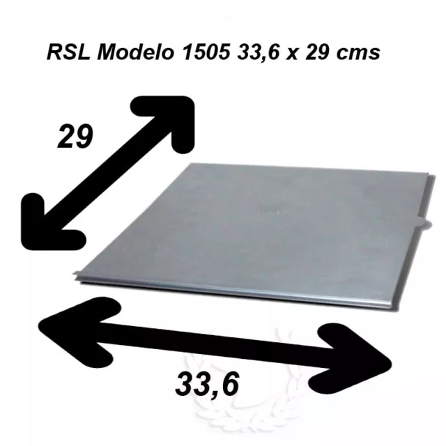 Lote de 4 x Separador Gris con guia RSL para Jaulas Modelo 1505 33,6 x 29 cms