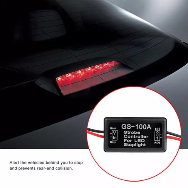 Vehicle Car GS-100A LED Brake Stop Light Strobe Flash Module Controller B.-lm 2