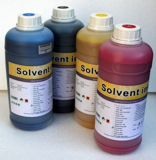 Eco Solvent Tinte 6L oder 6L + Reiniger für Epson® Mimaki® Mutoh® Roland®