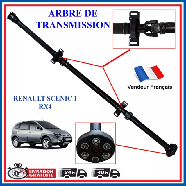 Arbre de transmission Renault Scenic 4x4 RX4 avec palier flector = 8200058705