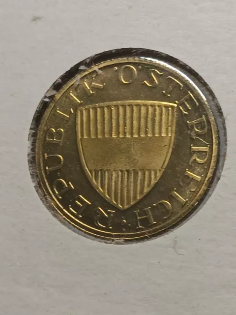 1969  Austria 50 Groschen Coin PROOF  ( Low Mintage )  Rare World Coin   N/206 2