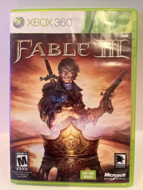 Fable III 3 (Microsoft Xbox 360, 2010) Complete