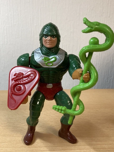 MotU Vintage King Hiss komplett Schild Stab Masters of the Universe He-Man Figur