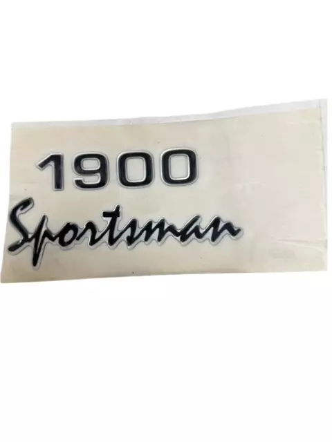 Black 1900 Sportsman Decal  7" x 3"