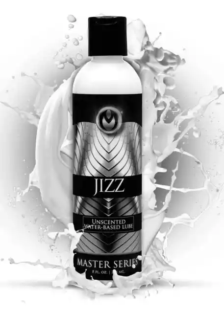 Master Series Jizz Unscented Water Based Lube 8oz Lubricant