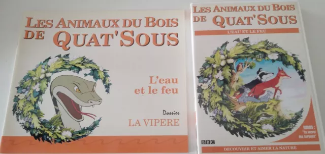 Les Animaux Du Bois De Quat'sous / L'eau Et Le Feu / Livre + Dvd