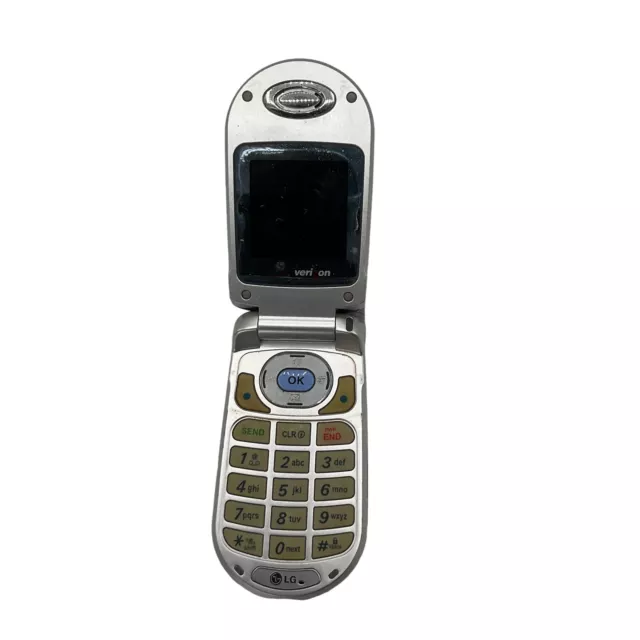 LG  VX3200  Blue & Silver Verizon Flip Cellular Phone