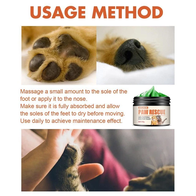 Dog Paw Balm Pet Moisturizing Paw Cream Natural Dog Cat Paw Wax For Dry Paws E1S 2