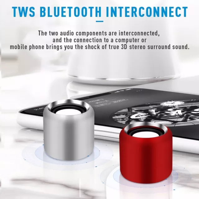 018 New Speaker Mini Wireless TWS Interconnected Speaker HEE