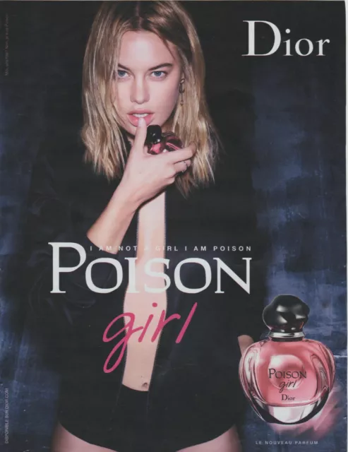 Publicité papier  - advertising paper - Poison  Girl de Dior  EDP