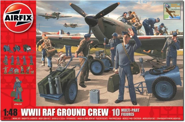 AIRFIX 1:48 SCALE WWII RAF Ground Crew Model Kit £29.38 - PicClick UK